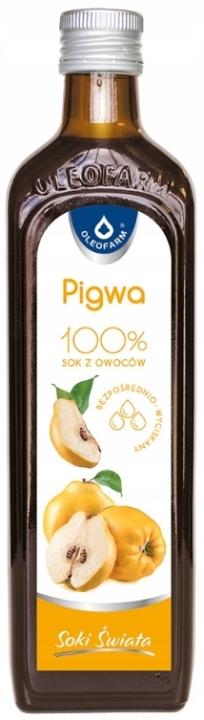 Pigwa 100 % sok z owoców pigwy OLEOFARM 490 ml