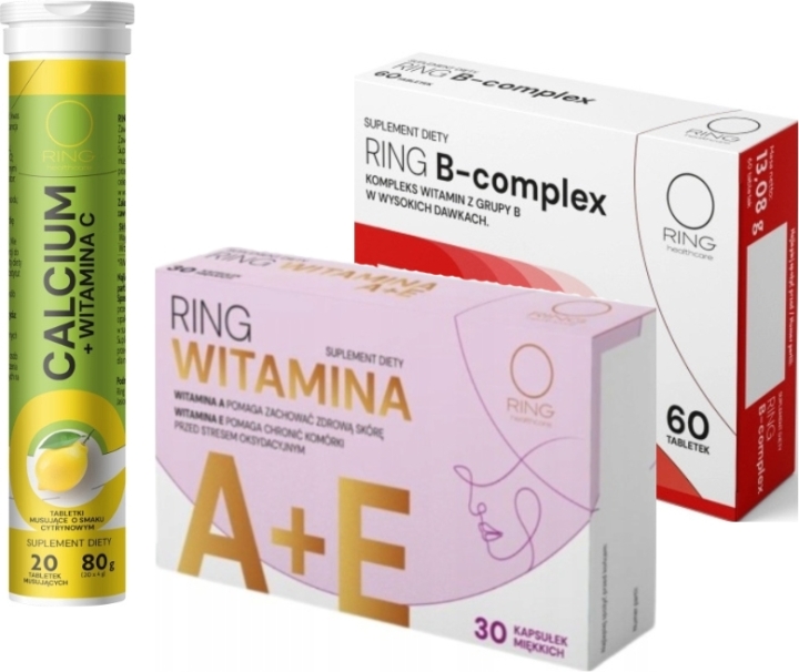 Ring B-Complex + Calcium + Witamina A + E zestaw