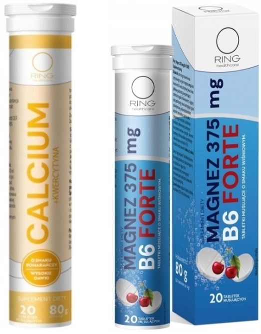 Ring Calcium + Kwercetyna + Magnez zestaw