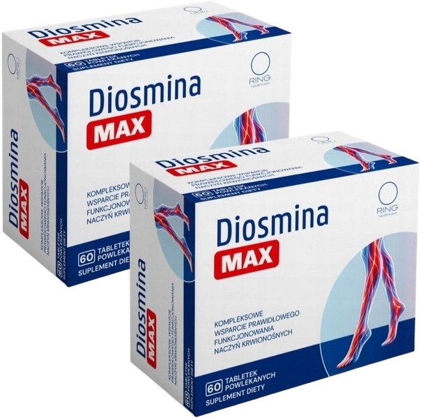 Ring Diosmina Max 60 tabl. Wielopak × 2