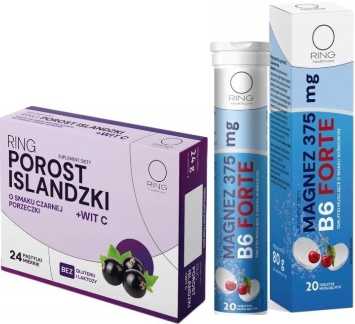 Ring Magnez + Porost Islandzki zestaw