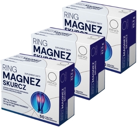 Ring Magnez Skurcz 50 tabletek Wielopak x 3