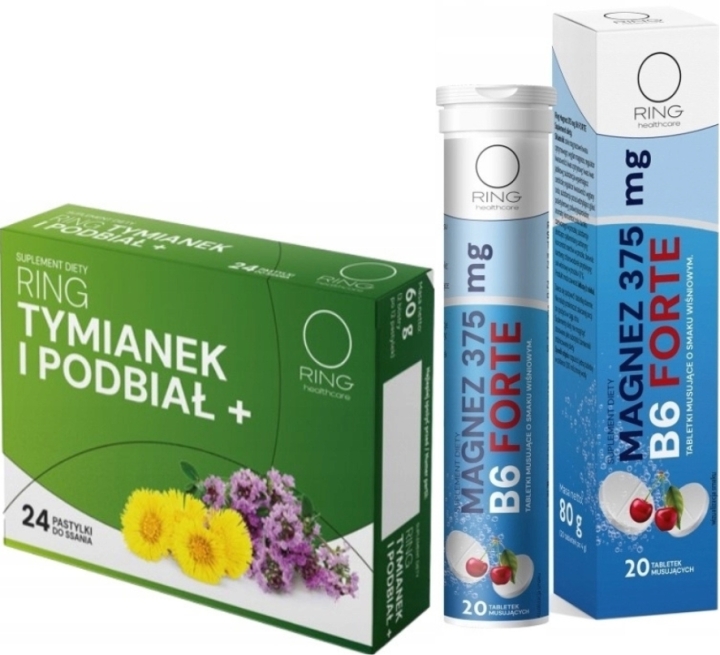 Ring Tymianek I Podbiał + Magnez zestaw