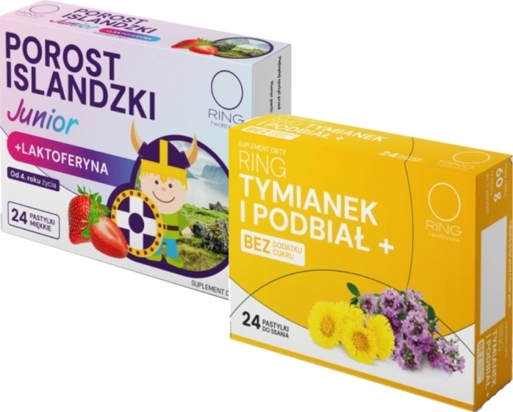 Ring Tymianek I Podbiał + Porost Islandzki Junior zestaw