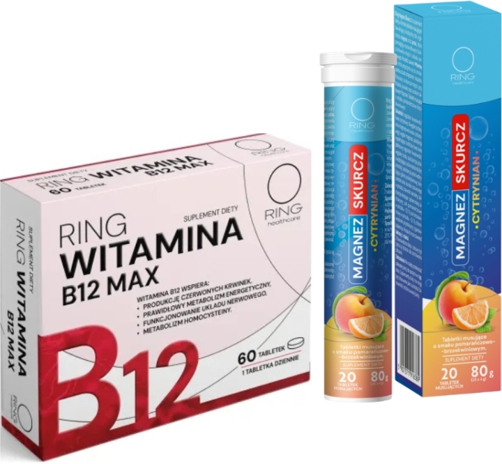 Ring Witamina B12 + Magnez zestaw