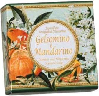 SAPONIFICIO ARTIGIANALE FIORENTI NO Naturalne mydło o zapachu jaśminu i mandarynki 100 g