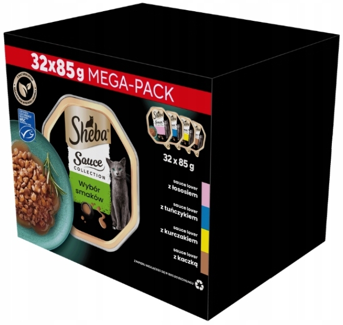 SHEBA Sheba Sauce Collection mokra karma dla kota w sosie 32x85g