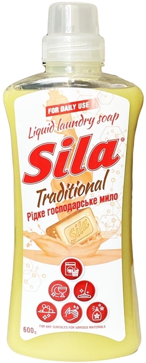 SILA Mydło w płynie do prania w butelce 600 ml