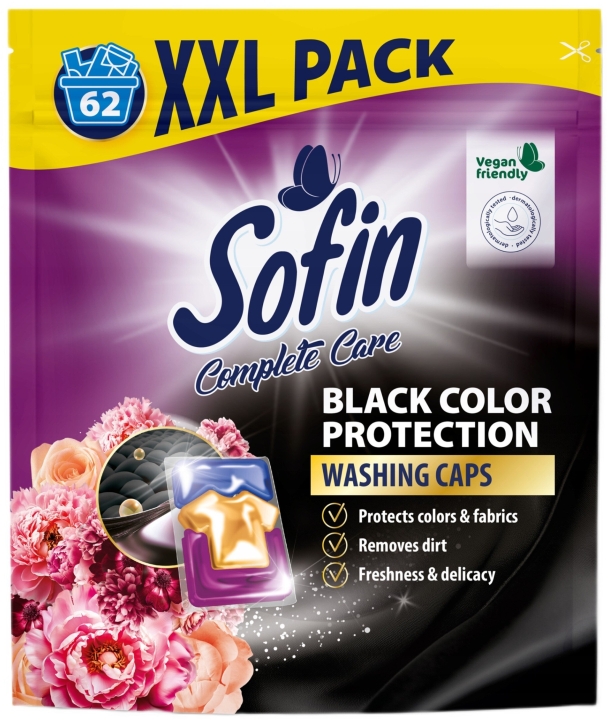 SOFIN Complete Care Black Color Protection Kapsułki do prania czarnego 62 sztuk