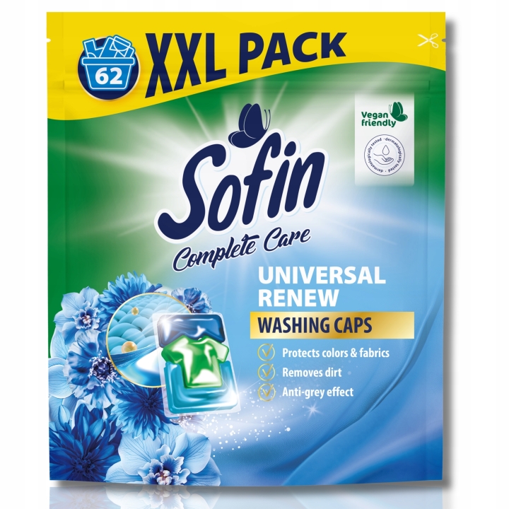 SOFIN Uniwersalne kapsułki do prania 62 sztuki