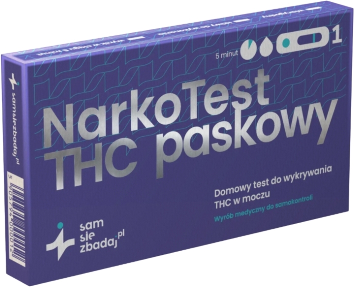 Samsiezbadaj.pl Narko Test do wykrywania THC w moczu paskowy 1 sztuka