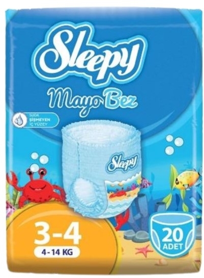 Sleepy Pieluchy do kąpieli dla dzieci 3-4 20 szt.
