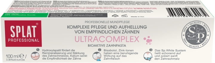 Splat Professional Ultracomplex Pasta do zębów kompleksowa pielęgnacja i wybielanie 100 ml