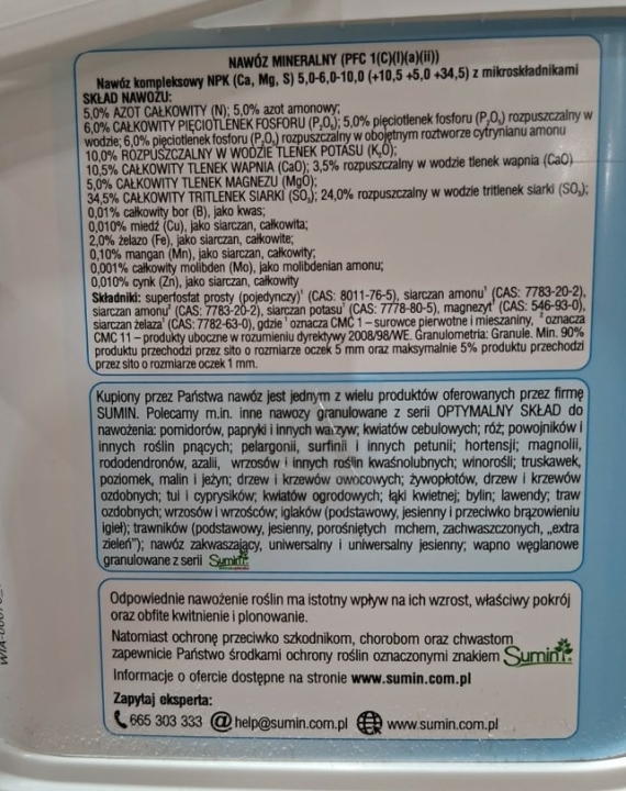 Sumin Nawóz do borówek 2,5kg