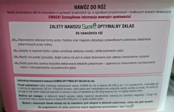 Sumin Nawóz do róż 5kg