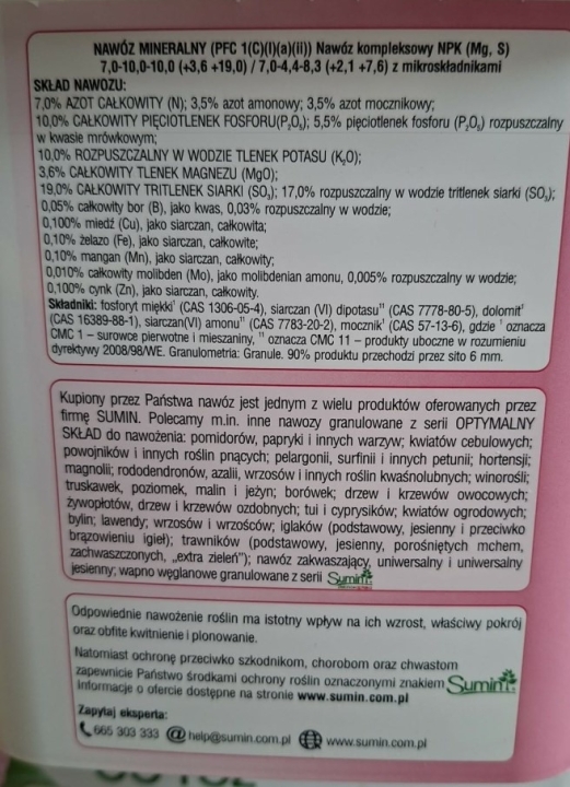Sumin Nawóz do róż 5kg
