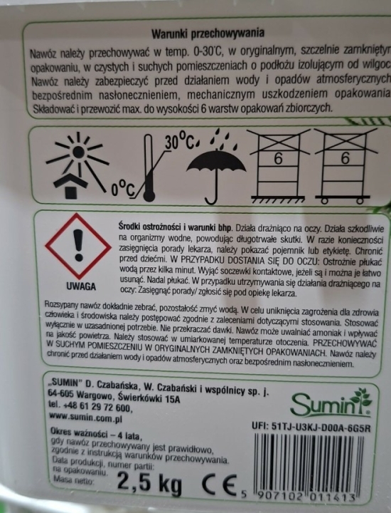 Sumin Nawóz do tui i cyprysików 2,5kg