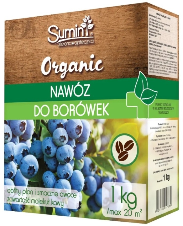 Sumin Nawóz organiczny granulowany do borówek 1kg