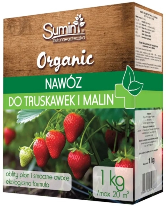 Sumin Nawóz organiczny granulowany do truskawek malin 1kg