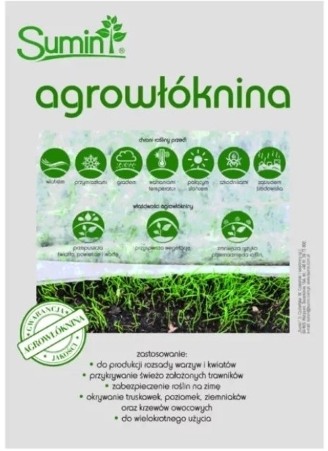 Sumin Sumin Agrowłoknina hobby biała 3,2m x 5m 1 sztuka