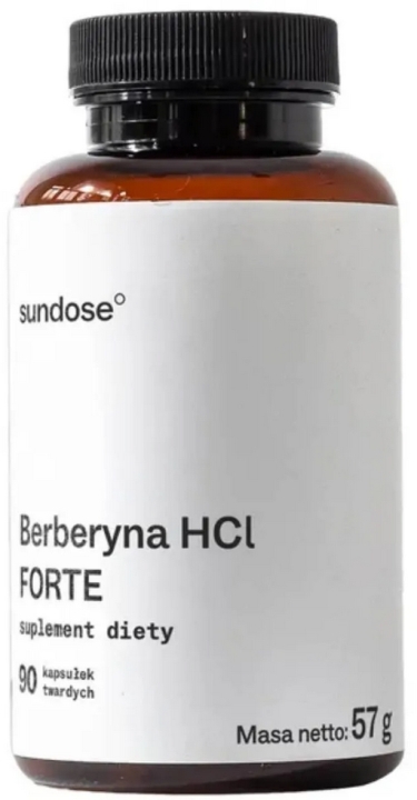 Sundose Berberyna HCL Forte,  90 kapsułek