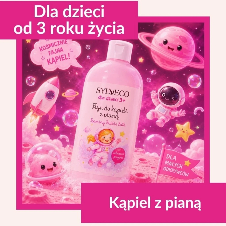 Sylveco Arbuzowa Przygoda Płyn do kąpieli z pianą dla dzieci 3+ 500 ml