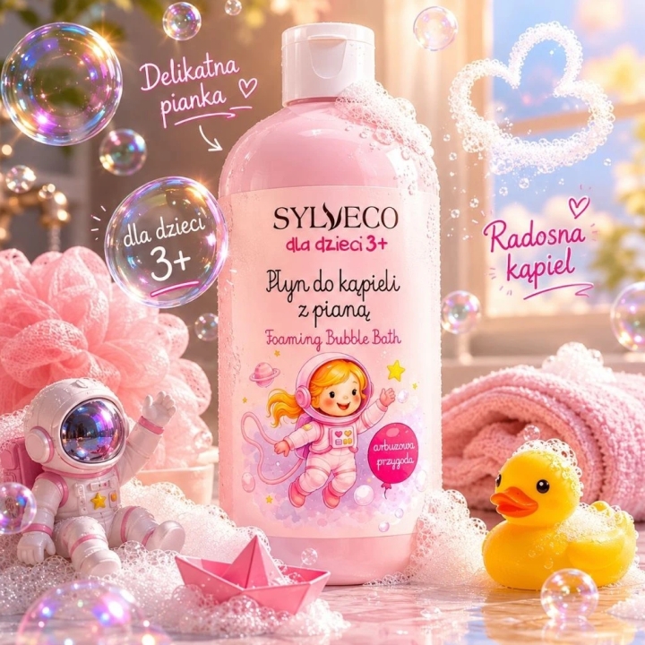 Sylveco Arbuzowa Przygoda Płyn do kąpieli z pianą dla dzieci 3+ 500 ml