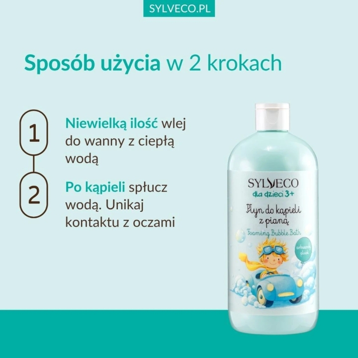Sylveco Arbuzowy Plusk Płyn do kąpieli z pianą dla dzieci 3+ 500 ml