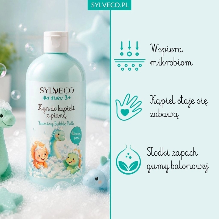 Sylveco Balonowa Piana Płyn do kąpieli dla dzieci 3+ 500 ml