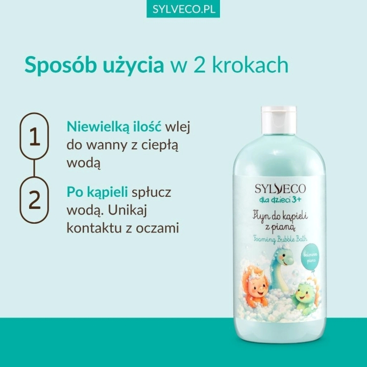 Sylveco Balonowa Piana Płyn do kąpieli dla dzieci 3+ 500 ml