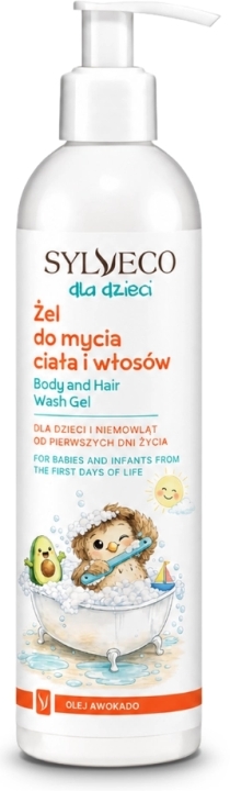 Sylveco Dla Dzieci Żel do mycia twarzy i ciała olej awokado 300 ml