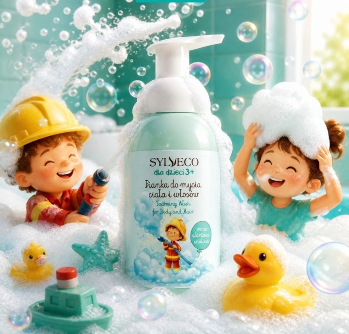 Sylveco Pianka do mycia ciała i włosów dla dzieci guma balonowa 3+ 290 ml