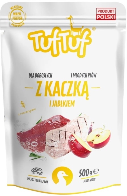 TUF TUF Mielonka dla psa kaczka z jabłkiem saszetka 500 g