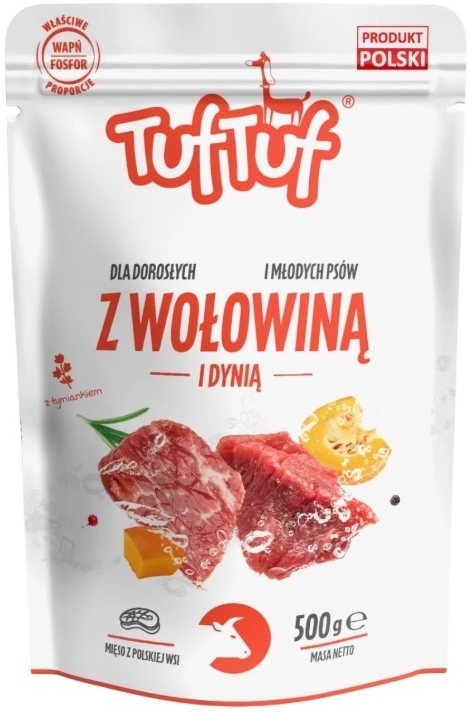 TUF TUF Mielonka wołowina dynia dla psa Saszetka 100 g