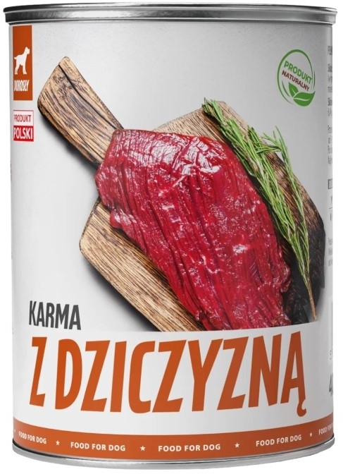 TUF TUF Mielonka z dziczyzną dla psa puszka 800 g
