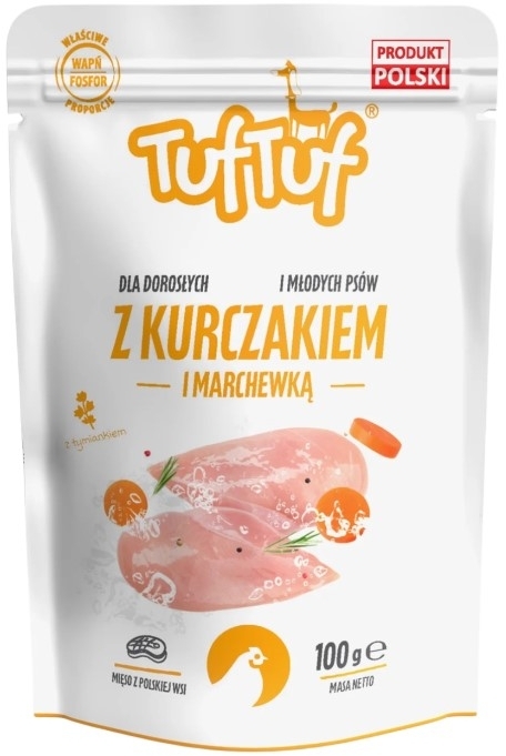 TufTuf Mielonka z kurczakiem dla psa saszetka 500 g