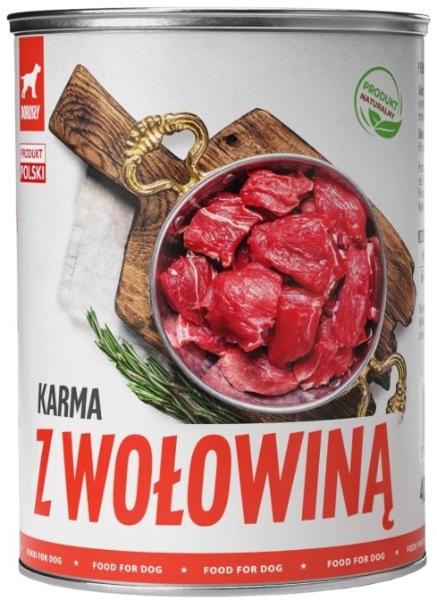 TufTuf Mielonka z wołowiną dla psa puszka 400 g
