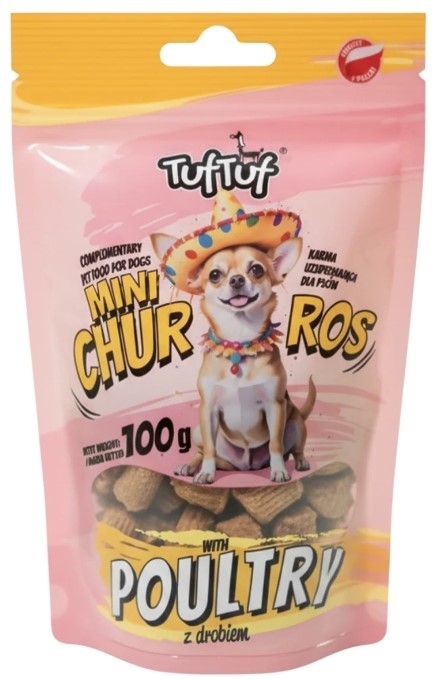 TufTuf Mini Churros  przysmak dla psa z  drobiem 100 g