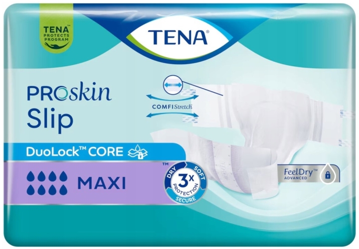 Tena Slip ProSkin Pieluchomajtki maxi L (92-150 cm) 10 szt.