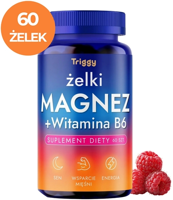 Triggy Magnez Z Witaminą B6 Żelki 60 sztuk