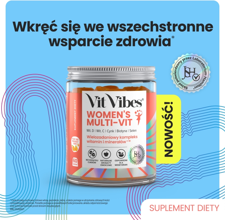 Vit Vibes Women's Multi-Vit żelki 60 sztuk