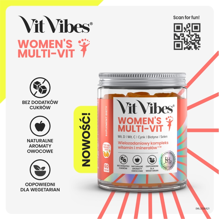 Vit Vibes Women's Multi-Vit żelki 60 sztuk