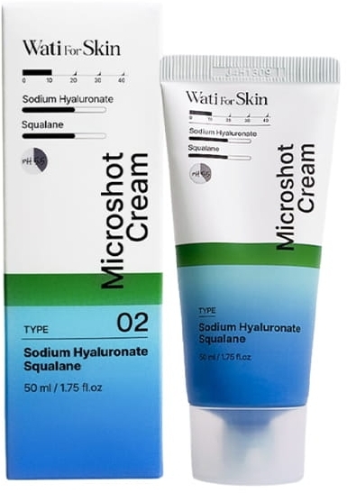 WATI FOR SKIN Hyaluronic Squalane Microshot Cream, 50 ml