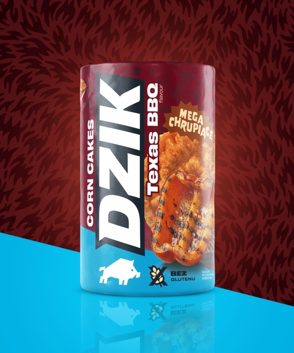 WK DZIK Wafle kukurydziane o smaku Texas BBQ 120 g