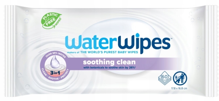 WaterWipes Chusteczki nawilżane dla dzieci z lawendą 2x60 szt.