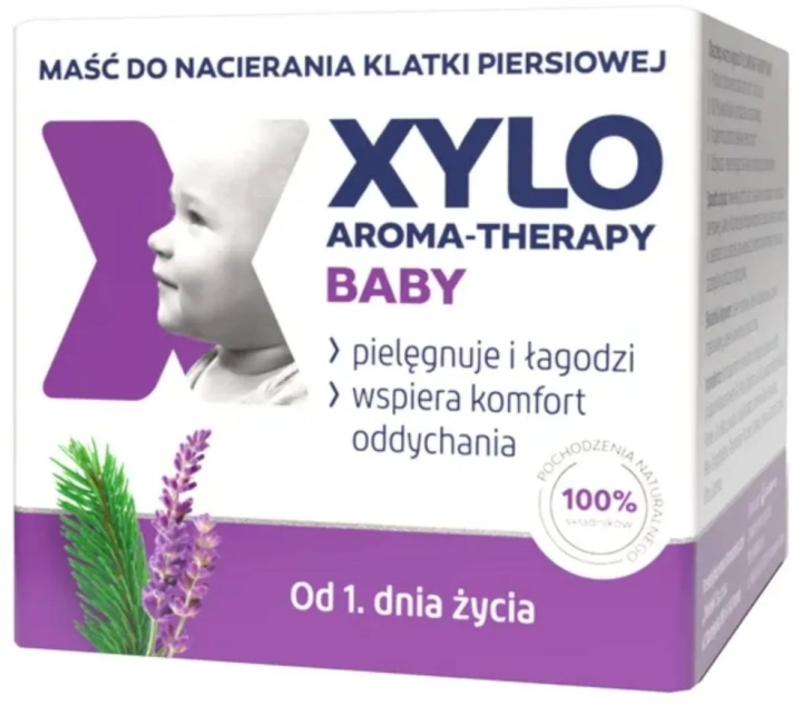 Xylo Aroma-Therapy Baby maść do nacierania klatki piersiowej od 1 dnia życia 50 ml
