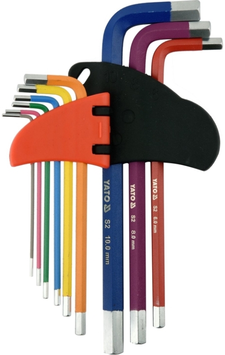 YATO Klucze imbusowe kolorowe 1,5-10 mm 9 szt.