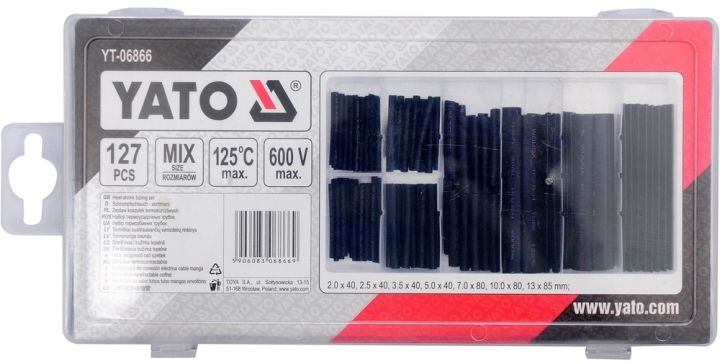 YATO Koszulki termokurczliwe mix 127szt.