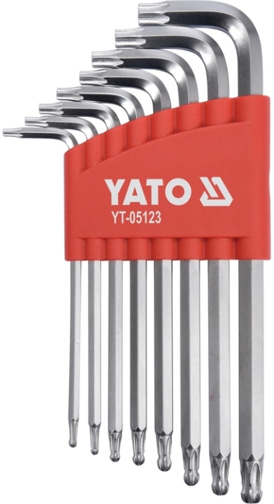YATO Zestaw kluczy torx z kulką 8cz. t9-t40