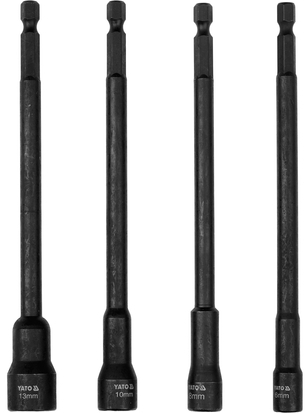 YATO Zestaw nasadek magnetycznych 14 mm, długość 150 mm, 4 szt.